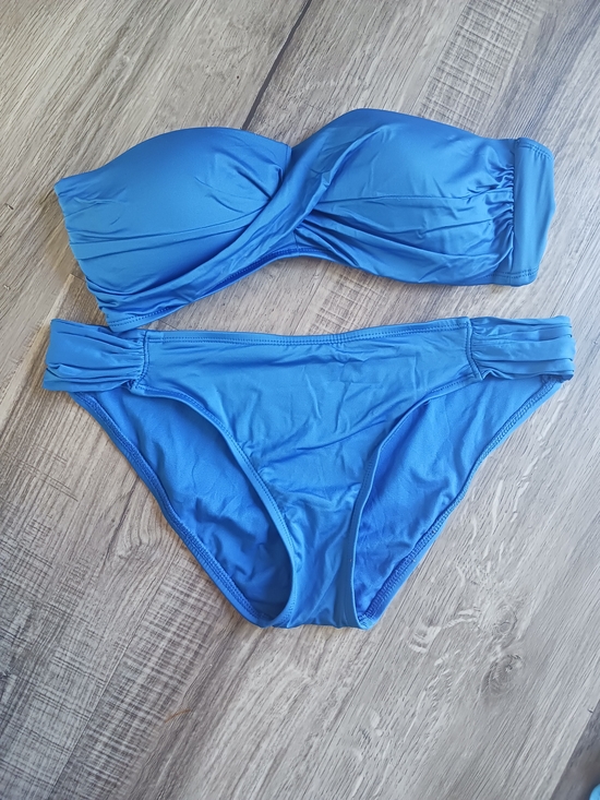 Mossimo Supply Co. Other - Strapless Bandeau Bikini Set in Blue - Women Swim